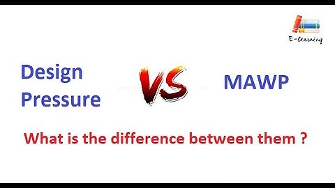 MAWP vs Design Pressure