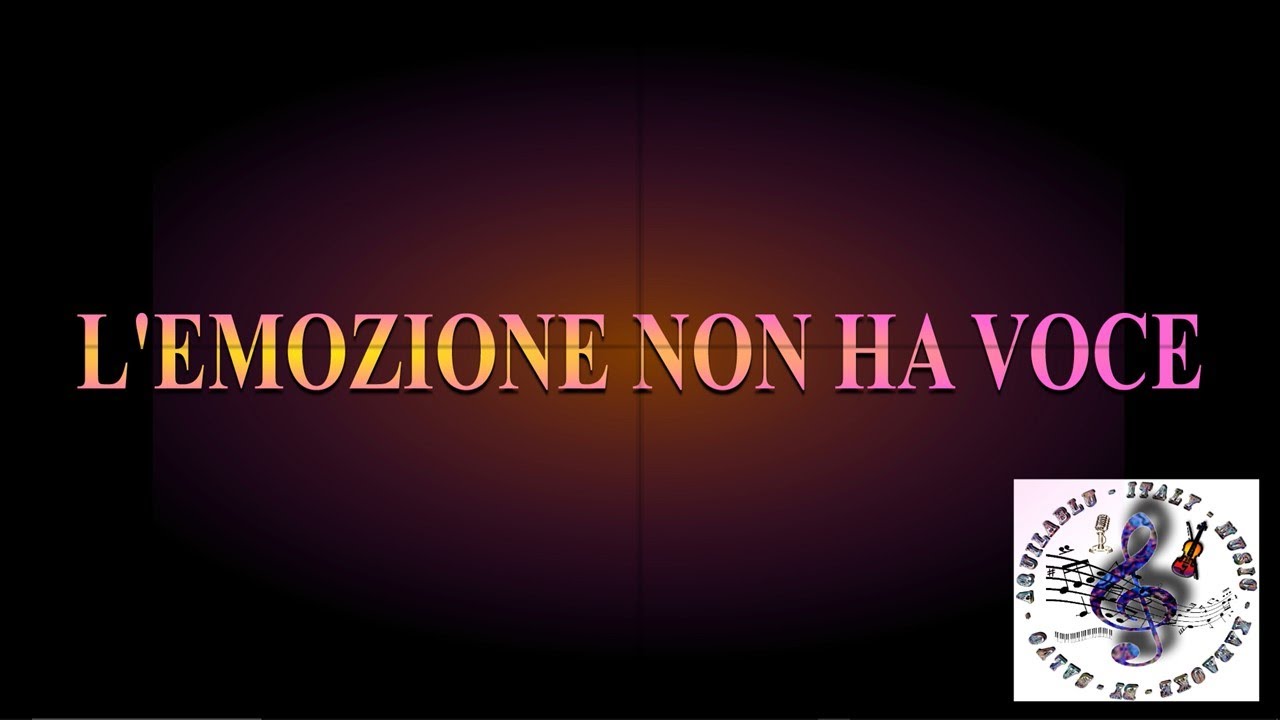Karaoke - ADRIANO CELENTANO - L'EMOZIONE NON HA VOCE -4 semitoni