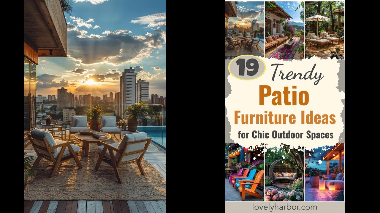 19 Trendy Patio Furniture Ideas for Chic Outdoor Spaces - YouTube