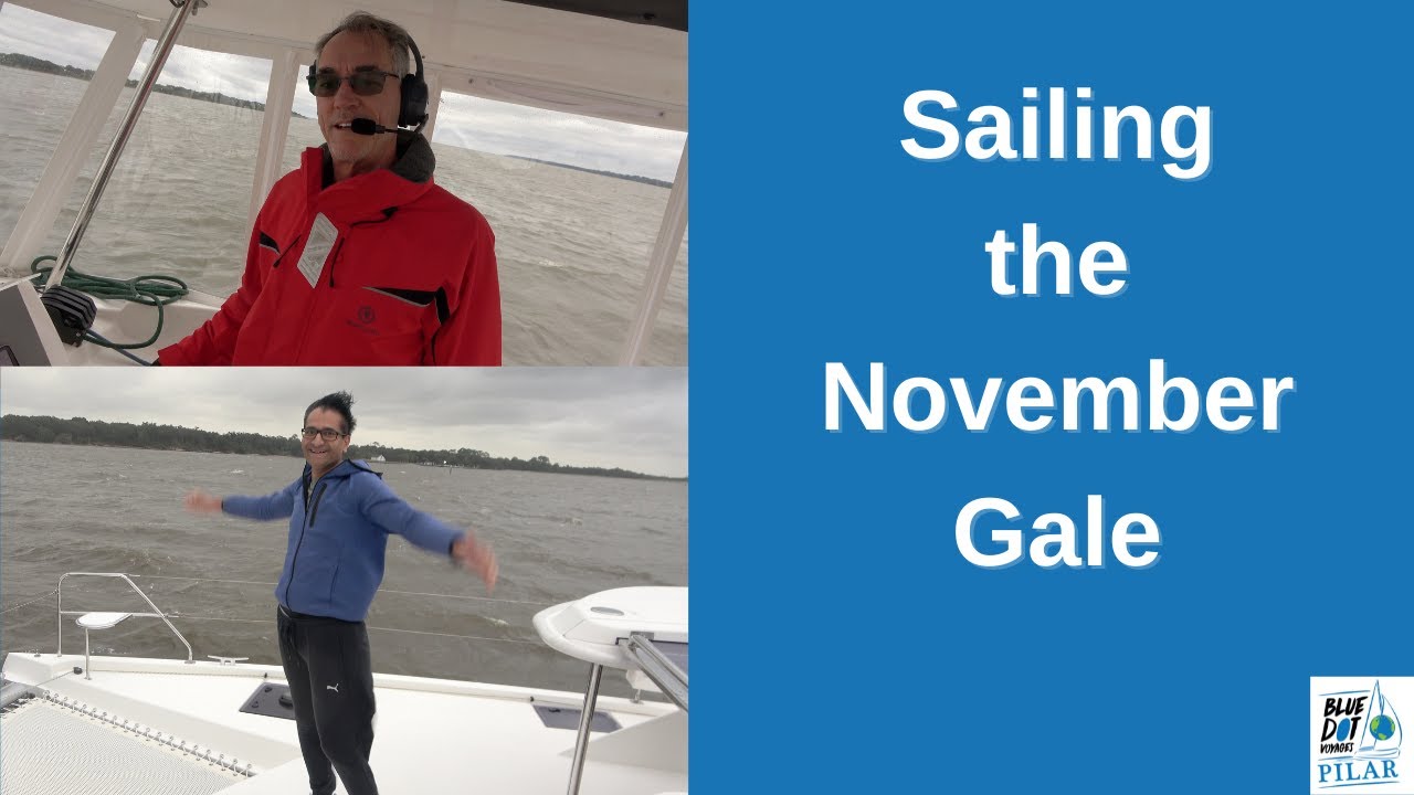 Sailing a 50 Knot Gale | Dinghy Falls off Davit | New Helm Enclosure