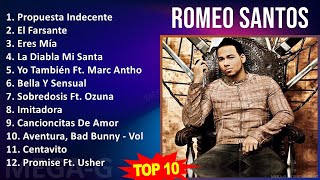 R o m e o S a n t o s MIX 30 Grandes Exitos ~ 1990s Music ~ Top Bachata, Latin, Latin Pop, Domin