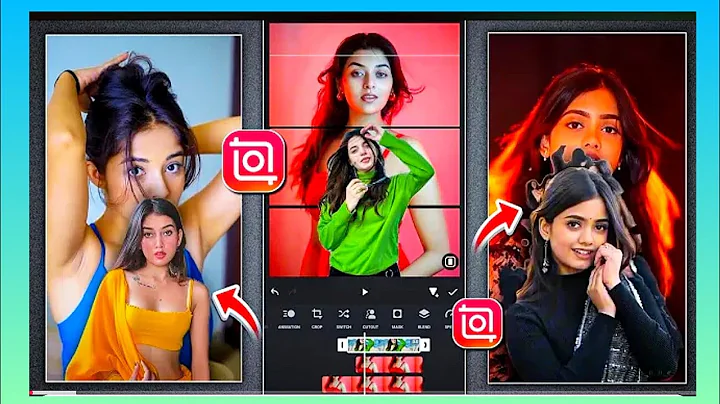 Trending Split Cutout Transition Reels Editing In Inshot | Inshot App Transition Reels Editing