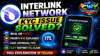 Interlink Network KYC Issue Solved? | Real Or Fake Project? Full Explanation Telugu #interlink #itlg