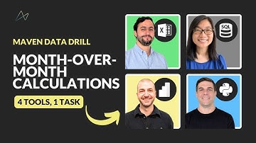 Calculating Monthly Changes in Aggregate Data | Excel vs SQL vs Power BI vs Python