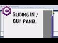 C# Sliding IN/Out Panel C# Sliding IN/Out Panel