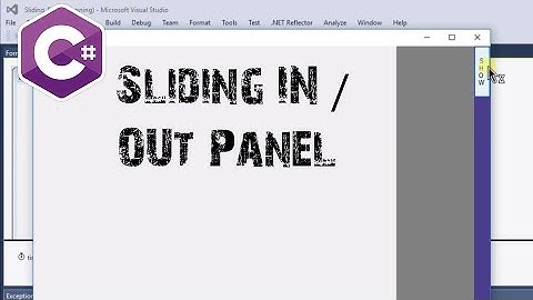C# Sliding IN/Out Panel