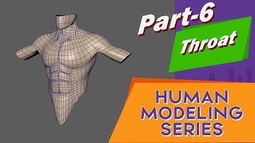 Human Body Modeling Series | Software Tutorial  beginner - Maya | Part - 6 | Neck and Throat Muscle