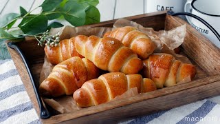 【ふわふわ塩バターロール】レンジ発酵でらくちん♪時短で作れるお手軽パン！