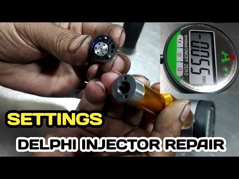 DELPHI INJECTOR REPAIR ! DELPHI INJECTOR measurements tool ! DELPHI injector air gap settings