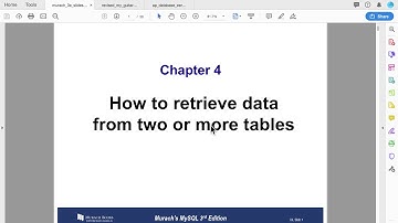 Lecture: Murach 3e Chapter 4
