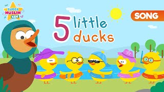 Five Little Ducks Kids Song Nasheed - Vocals Only - Super Muslim Kids - Nursery Rhyme