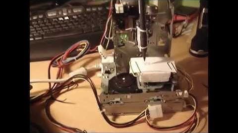 02.. CNC made from 3 floppy disk drives