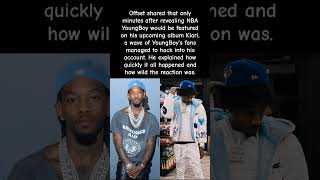 NBA YoungBoy Fans Hack Offset Just Minutes After Collab Reveal! #offset #nbayoungboy #shorts #viral