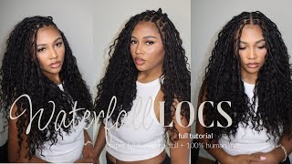 33| DIY: WATERFALL LOCS, SUPER EASY & LIGHTWEIGHT. | 100% HUMAN HAIR *TOP 5 FAV STYLES* ft.@Ywigs screenshot 5