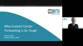 Webinar: 'Why Contact Center Forecasting Is Difficult' by Ger Koole - CCmath