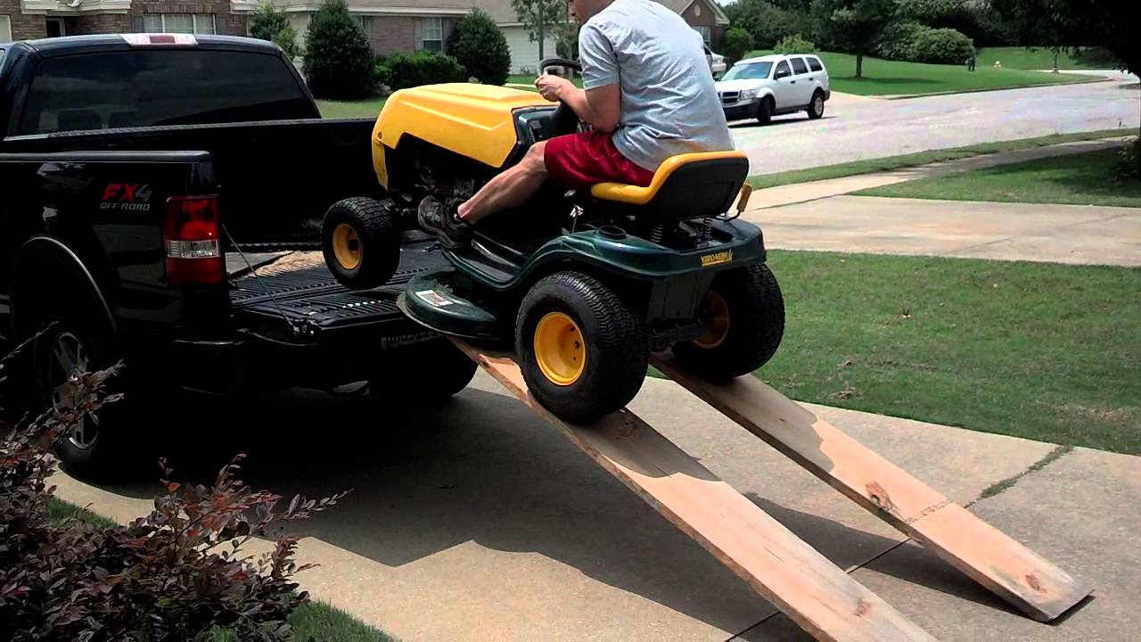 How Not To Get A Lawn Mower In Your Truck You