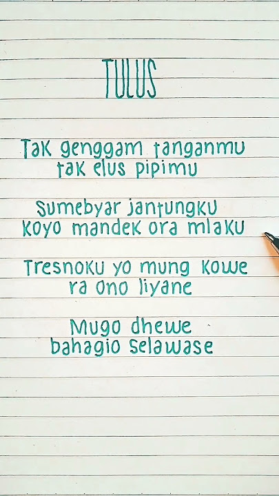 Tulus - David Chandra ft Niken Salindry #viral #lyrics #liriklagu #musik #lagu #shortsvideo #shorts