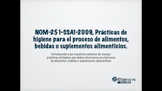 Industria de alimentos - NOM-251 Introducción