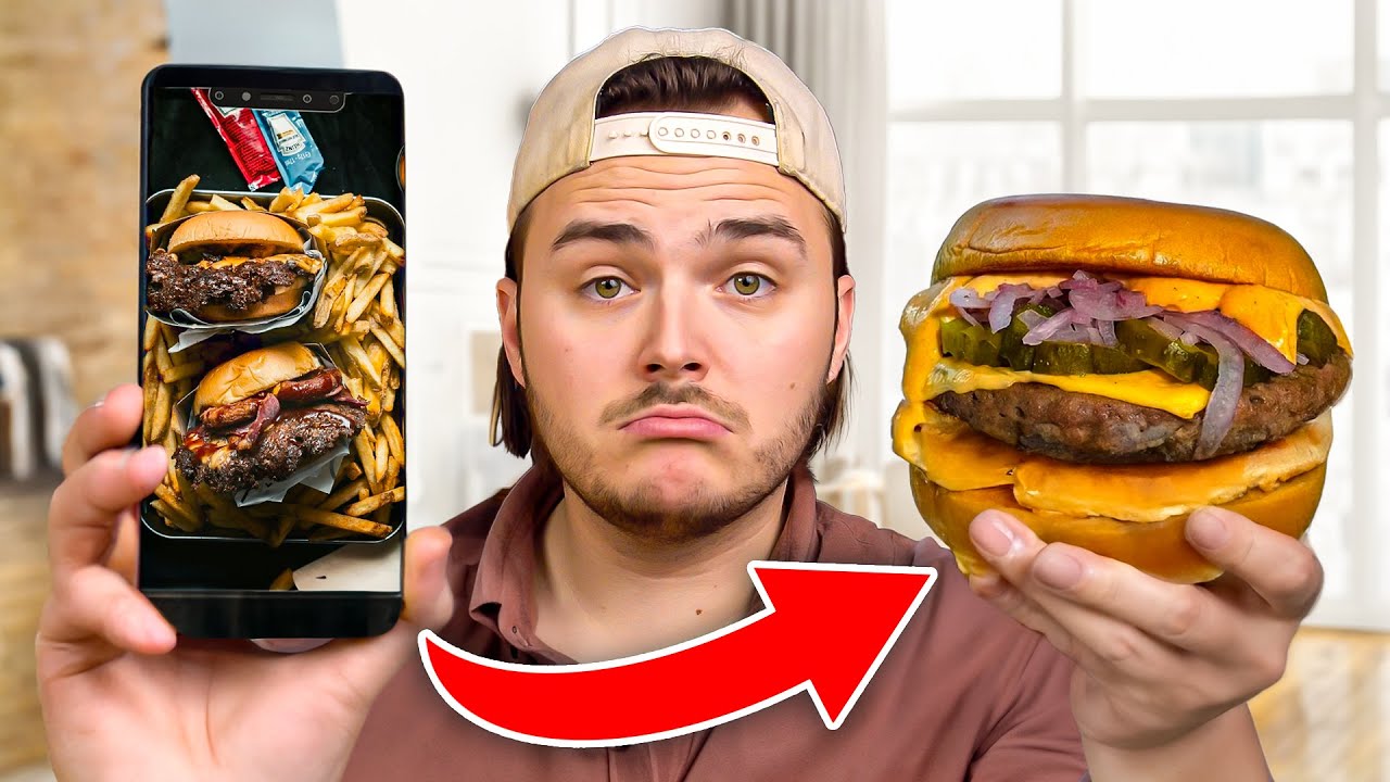 ÜBERRASCHUNG! 24h NUR bei Instagram WERBUNG essen