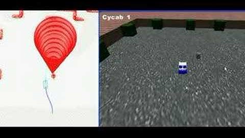 Cyber Car (CyCab) over taking moving obstacle in Front