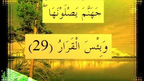 القرآن الكريم سورة إبراهيم الأية29 قراءة السديس