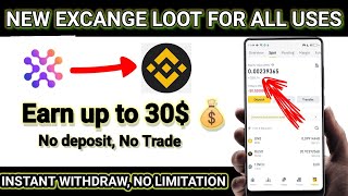 $30🔥 Instant Withdrawal Airdrop | New Crypto Loot | Binance New Offer | IXFI Exchange Airdrop