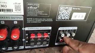 Tes gabungkan Ampli DAT 303 ke power ampli BELL