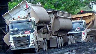 Saat dumping_coal hauling_site bcp. #truck #volvo