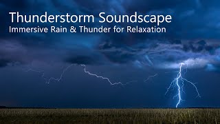 Thunderstorm Ambience | Relaxing Rain & Distant Thunder Sounds (16 Minutes)