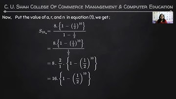 B.B.A SEM-1 Elements of Business  Mathematics U2 PART VII  BY PROF. BHARTI PARMAR