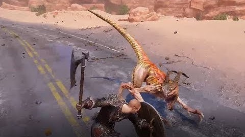 ELEX COMBAT  - Fighting a high level creature with Axe and Shield