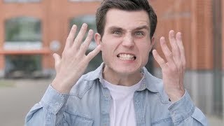 Angry Young Man Yelling Outdoor | Stock Footage - Videohive
