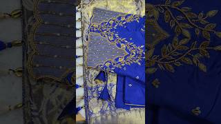 Royal Blue Maggam Blouse, Bridal Aari Work #rajampet  #maggamwork #aariwork #rajampeta #embroidery
