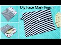 How To Sew Face Mask Pouch / Como fazer um Porta máscara econômico