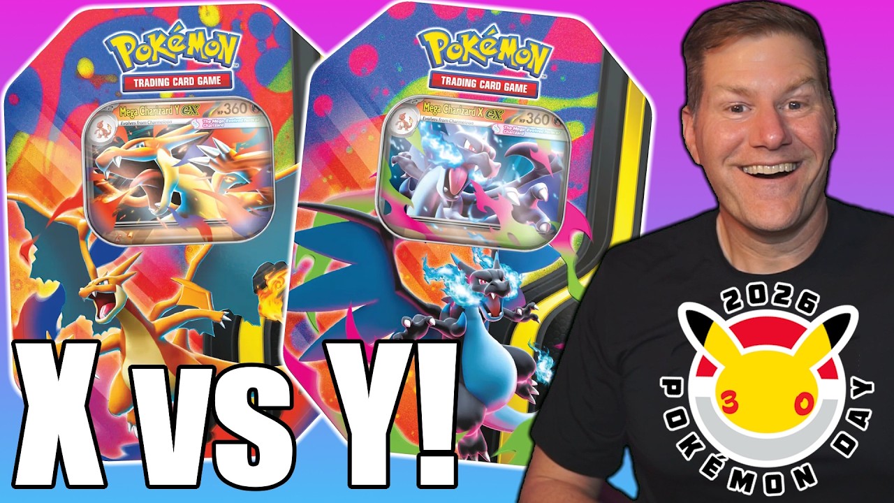 MEGA Charizard EX X & Y Pokemon Tin Opening & a Pokemon Day