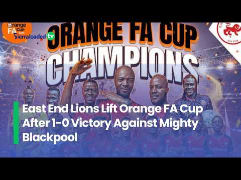 East End Lions Lift Orange FA Cup After 1 0 Victory Against Mighty Blackpool
