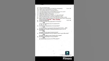 11th Computer Application Quarterly exam Question paper 2025