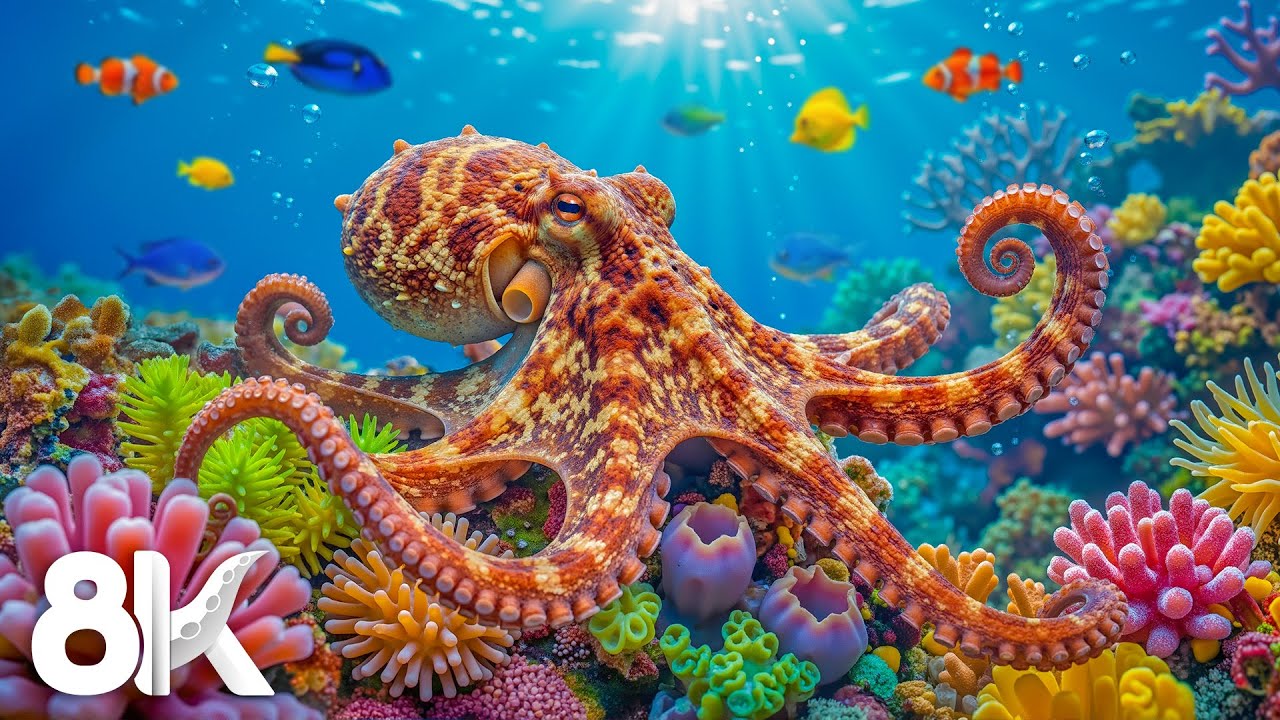 Aquarium Paradise 8K – Relaxing Tropical Fish & Ocean Life for Sleep, Stress Relief