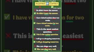 Speak Correct English 👩🏻🏫 Example Sentences For Practice 🤗 #goviral