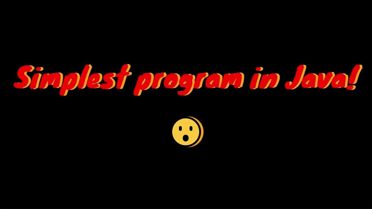 simplest program in java #coding #java #programming #program #shorts # ...