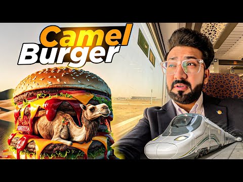 Business Class Train & Camel Meat Burger | Going to MADINA