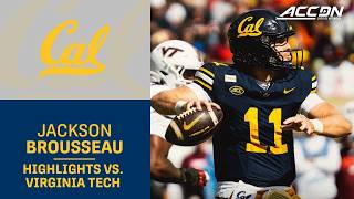 Cal Jackson Brousseau QB Highlights vs. Virginia Tech