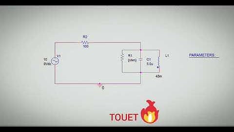 RLC parallel circuit PSpice