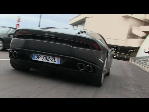 CRAZY LOUD Lamborghini Huracan Driving FAST In Monaco + REVS