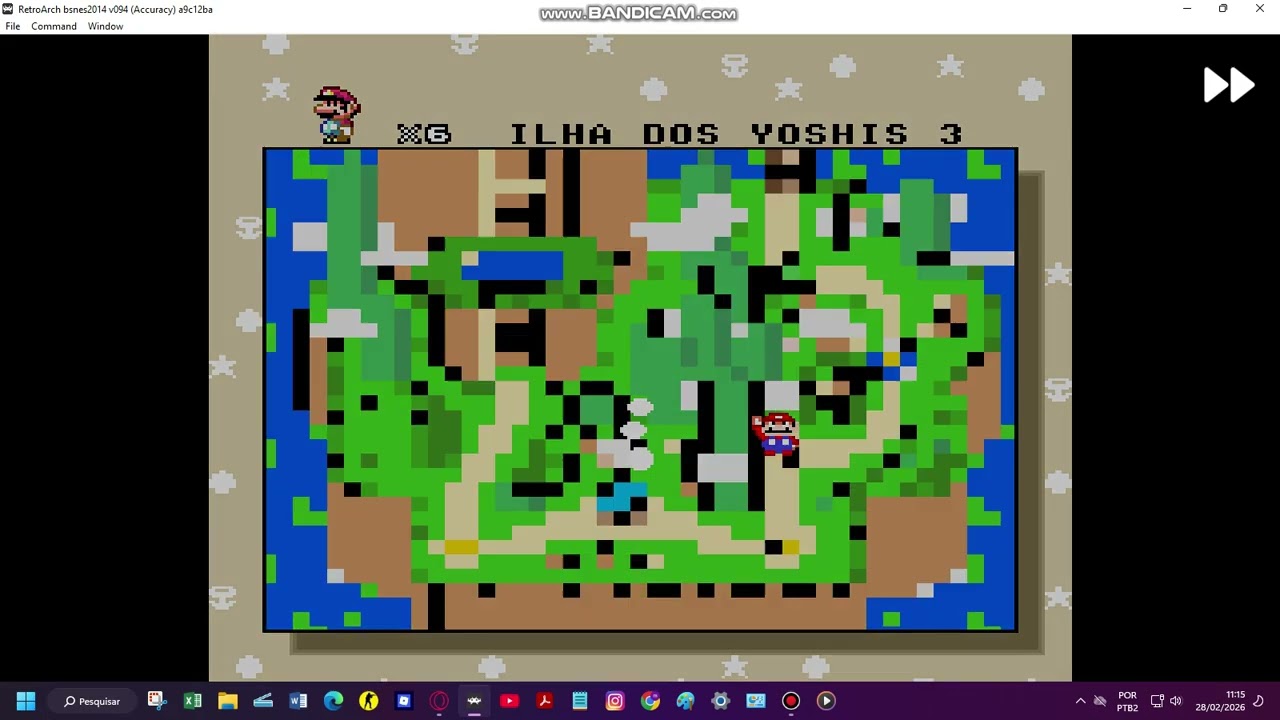 Jogando Super Mario World (SMW)