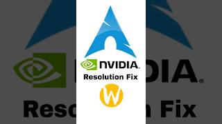 Wayland Nvidia Resolution Fix on Arch Linux  #archlinux #nvidia #wayland #linux #fix