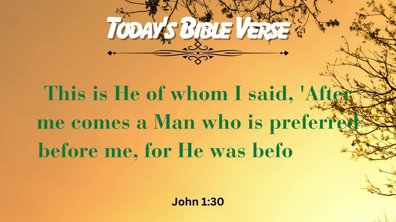 Today's Bible verse with explanation John 