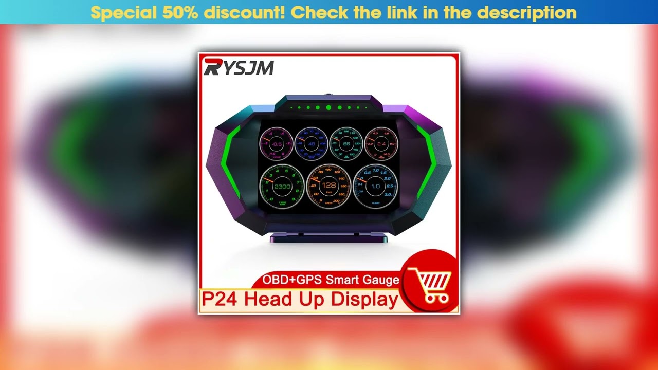 Today Only AD Digital Car LCD HUD GPS OBD2 Head Up Display Slope Meter Speed Alarm KM/H MPH Speedom