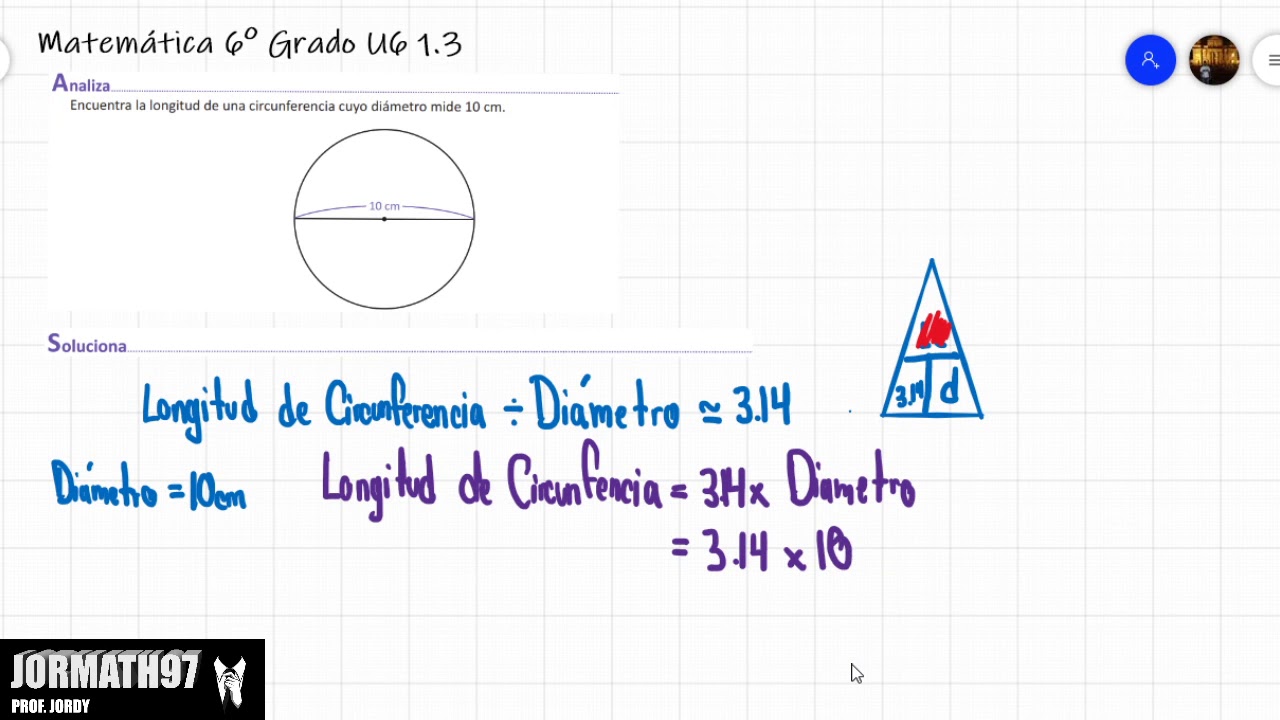 Matemática 6°Grado Unidad 6 Clase 1.3 Cálculo de la longitud de una