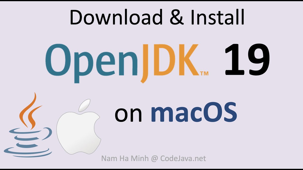 Download and install openjdk 19 on macos youtube
